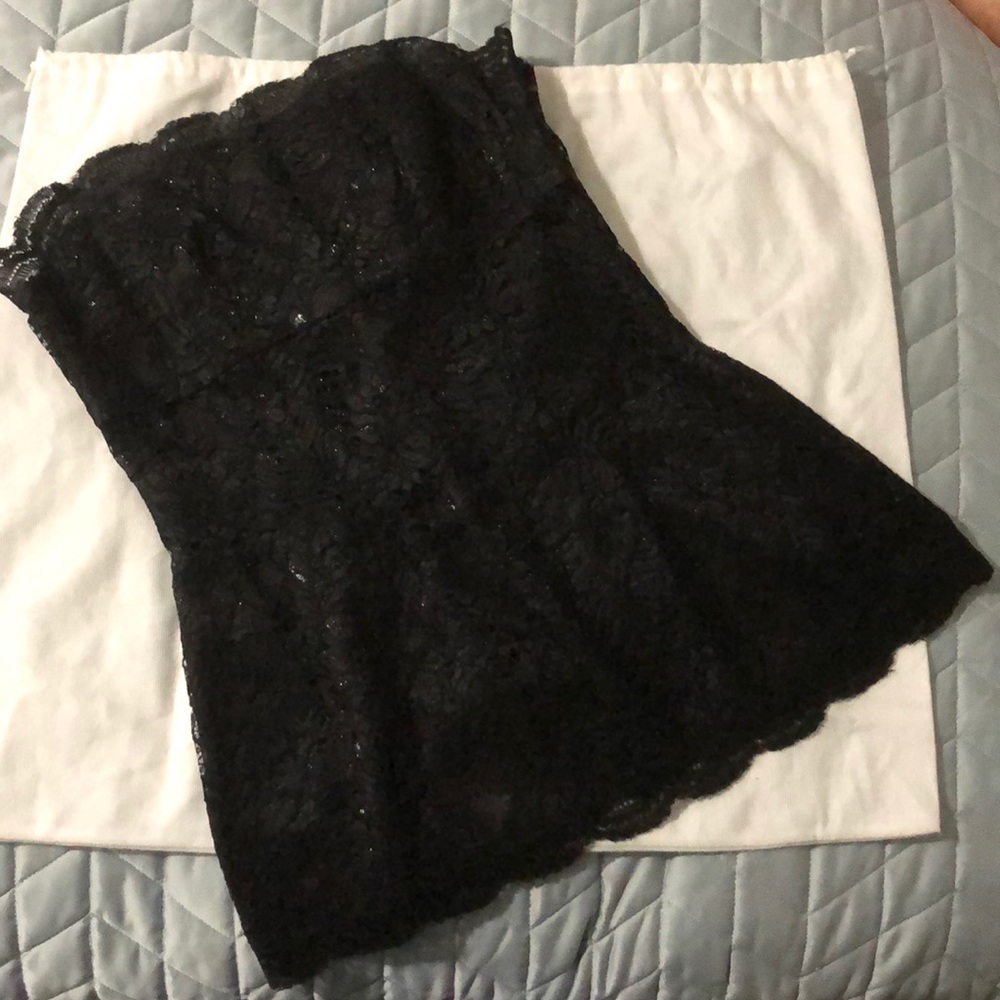 Anna Sui strapless lace top